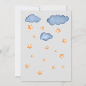 Niedliche Aquarell Kinderdusche Einladung (Rückseite)