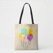 Niedliche Aquarellballons Tasche (Vorderseite)