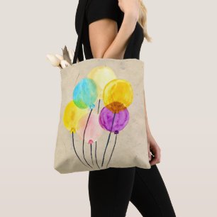 Niedliche Aquarellballons Tasche