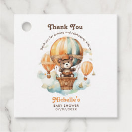 Niedliche Aquarellbären-Balloons Vielen Dank Geschenkanhänger