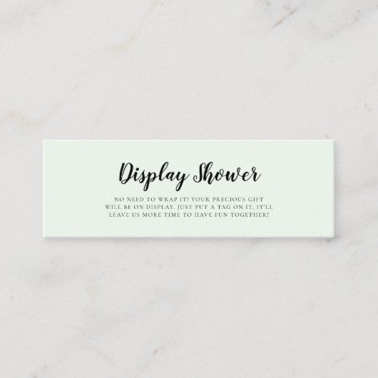 Niedliche Aquarellbären Display Duschkarteneinlage Mini Visitenkarte (Vorderseite)