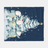 Niedliche Aquarellbären Fleecedecke (Vorderseite (Horizontal))
