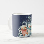 Niedliche Aquarellbären Kaffeetasse (Vorderseite Links)