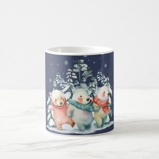 Niedliche Aquarellbären Kaffeetasse (Mittel)
