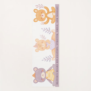 Niedliche Aquarellbären Kinderyogamat Yogamatte