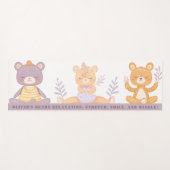 Niedliche Aquarellbären Kinderyogamat Yogamatte (Vorderseite (Horizontal))