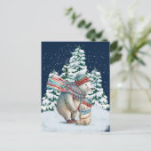 Niedliche Aquarellbären Postkarte (Stehend Vorderseite)