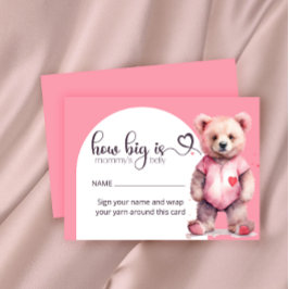 Niedliche Aquarellbären, wie groß der Bauch der Ma Begleitkarte