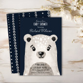 Niedliche Aquarellbärenjunge - Einladung