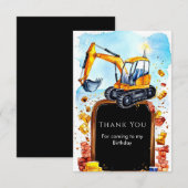 Niedliche Aquarellbauweise Geburtstag Dankeskarte (Vorne/Hinten)