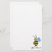 Niedliche Aquarellbiene mit fröhlichem Lächeln Briefpapier (Vorne/Hinten)