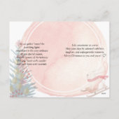 Niedliche Aquarellbilder Feiertagspostkarte (Rückseite)