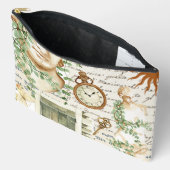 Niedliche Aquarellbilder im Hintergrund Zubehörtasche (Offen)