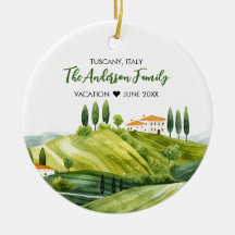 Niedliche Aquarellbilder in der Toskana Italien