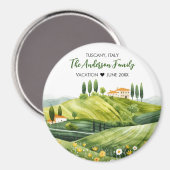 Niedliche Aquarellbilder in der Toskana Italien Magnet (Vorderseite/Rückseite)