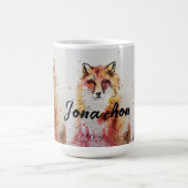 Niedliche Aquarellbilder in Red Fox - Tasse (Mittel)