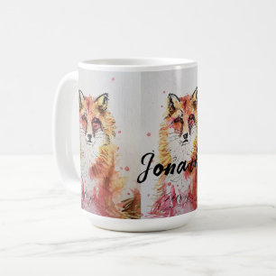 Niedliche Aquarellbilder in Red Fox - Tasse