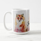 Niedliche Aquarellbilder in Red Fox - Tasse (Links)
