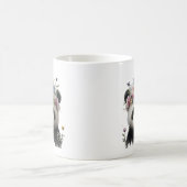 Niedliche Aquarellblume Panda Kaffeetasse (Mittel)