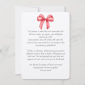 Niedliche Aquarellbogeneinladung Save The Date (Rückseite)