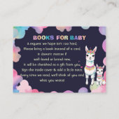 Niedliche Aquarellbücher Lama Mama Mexicaner Büche Begleitkarte (Vorderseite)