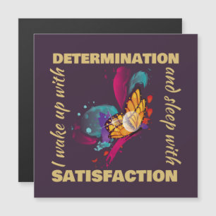 Niedliche Aquarellbutterfly-Motivation Magnetkarte