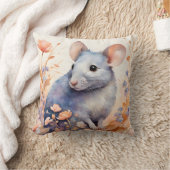 Niedliche Aquarelldarstellung Kissen (Decke)