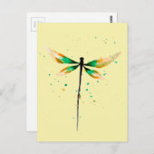 Niedliche Aquarelldarstellung Postkarte (Vorne/Hinten)