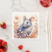 Niedliche Aquarelldarstellung Serviette (Beispiel)