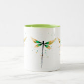 Niedliche Aquarelldarstellung Zweifarbige Tasse (Mittel)