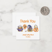 niedliche Aquarelldusche Danke Mitteilungskarte (Vorderseite/Rückseite Beispiel)