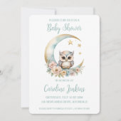 Niedliche Aquarelldusche Einladung (Vorderseite)