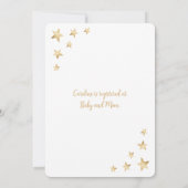 Niedliche Aquarelldusche Einladung (Rückseite)