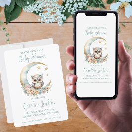 Niedliche Aquarelldusche Einladung