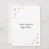 Niedliche Aquarelldusche Einladung (Rückseite)