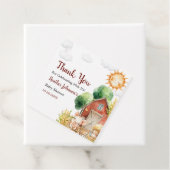 Niedliche Aquarelldusche Geschenkanhänger (Beispiel)