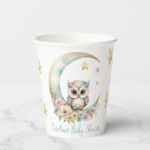 Niedliche Aquarelldusche Pappbecher (Rückseite)