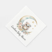 Niedliche Aquarelldusche Serviette (Ecke)