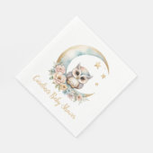 Niedliche Aquarelldusche Serviette (Ecke)