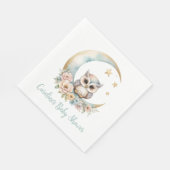 Niedliche Aquarelldusche Serviette (Ecke)