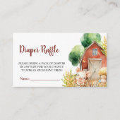 Niedliche Aquarelldusche, Windelwaschmaschine Begleitkarte (Vorderseite)