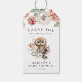 Niedliche Aquarelldusche Winterkindusche Geschenkanhänger (Vorderseite)