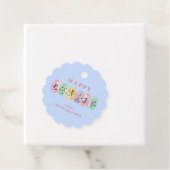 Niedliche Aquarelleier Ostereier Blaue Vorzugstric Geschenkanhänger (Beispiel)