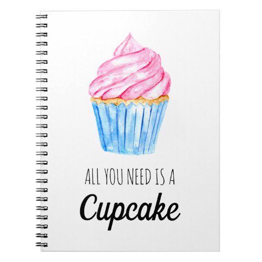 niedliche Aquarellfarbe Alles, was Sie brauchen, i Notizblock (Vorderseite)