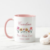 Niedliche Aquarellfarbe Beste Mama je Babydusche