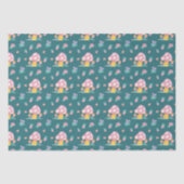 niedliche Aquarellfarbe Blume grün Seidenpapier (Vorderseite)