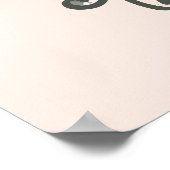 Niedliche Aquarellfarbe Kaninchen Kinderzimmer Pos Poster (Ecke)