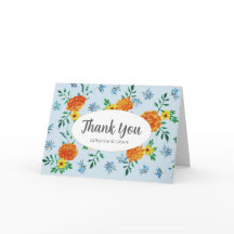 Niedliche Aquarellfarbe Orange Marigold Blume Lich