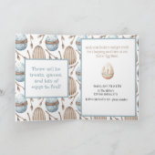 Niedliche Aquarellfarbe Ostern Egg Faltenkarte Einladung (Innenseite)