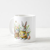 Niedliche Aquarellfarbe Ostersonne hinzufügen Kaffeetasse (Vorderseite Links)